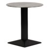Turin Metal Base Round Dining Table with Laminate Top Concrete 600mm