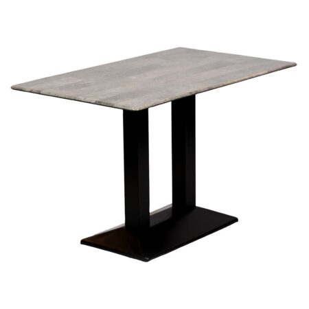 Turin Metal Base Rectangular Dining Table with Laminate Top Concrete 1200x700mm 1 Turin Metal Base Rectangular Dining Table with Laminate Top Concrete 1200x700mm