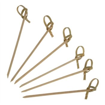 Fiesta Compostable Bamboo Looped Skewers 90mm (Pack of 100)