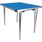 Gopak Contour Folding Table Blue 3ft
