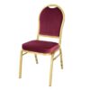 Bolero Regal Banquet Chairs Claret (Pack of 4)