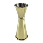 Beaumont Gold Plated Banded Jigger 25ml/35ml/50ml