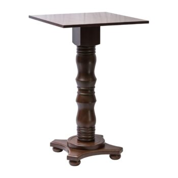 Islington Poseur Square Table Dark Wood 700x700mm