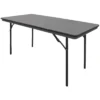 Bolero ABS Rectangular Folding Table Grey 5ft