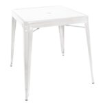 Bolero Bistro Square Steel Table White 668mm (Single)