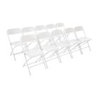 Bolero PP Folding Chairs White (Pack of 10)