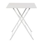 Bolero Square Pavement Style Steel Table Grey 600mm