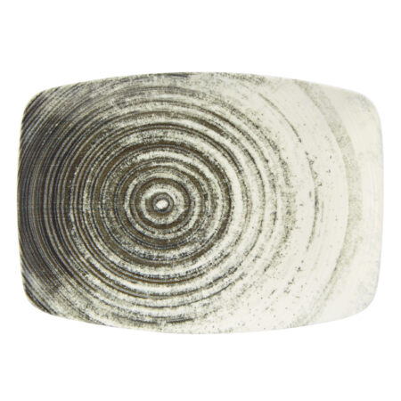 Swirl Rectangular Plate 32cm