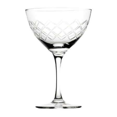Utopia Raffles Diamond Martini Glasses 190ml (Pack of 6)