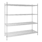 Vogue 4 Tier Wire Shelving Kit 1830x610mm