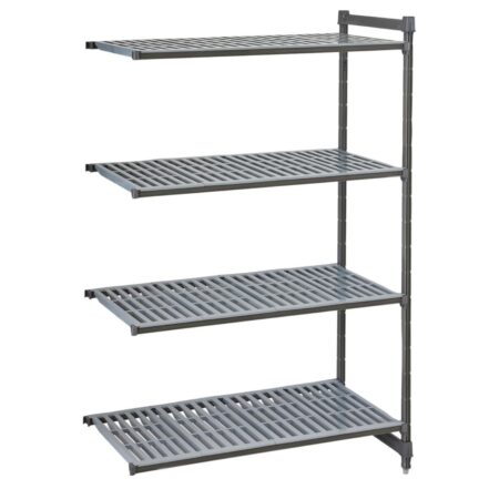 Cambro Camshelving Basics Plus Add-On Unit 4 Tier With Vented Shelves 1830H x 870W x 460D mm 1 Cambro Camshelving Basics Plus Add-On Unit 4 Tier With Vented Shelves 1830H x 870W x 460D mm