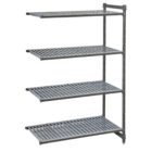 Cambro Camshelving Basics Plus Add-On Unit 4 Tier With Vented Shelves 1830H x 1328W x 540D mm