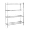 Vogue 4 Tier Wire Shelving Kit 1525x460mm
