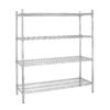 Vogue 4 Tier Wire Shelving Kit 1830x460mm