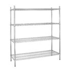 Vogue 4 Tier Wire Shelving Kit 1830x460mm