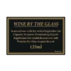 125ml Wine Law Sign