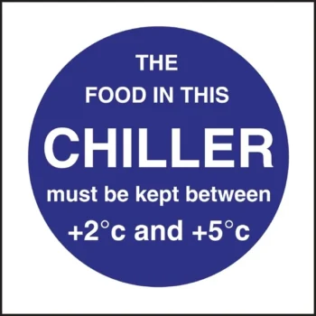 Food In This Chiller Sign