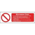 Microwave Oven Safety Sign