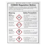 COSHH Regulations Sign