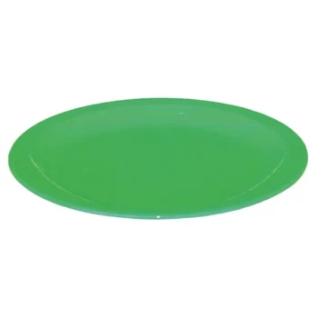 Olympia Kristallon Polycarbonate Plates Green  230mm (Pack of 12)