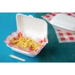 Fiesta Compostable Bagasse Hinged Food Containers 183mm (Pack of 250)